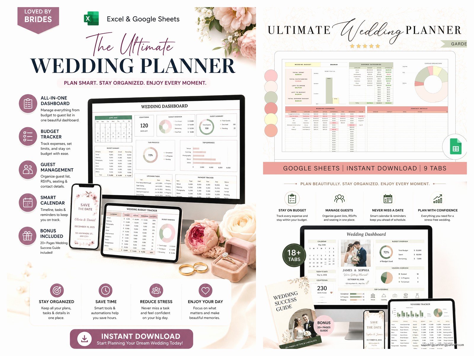 Wedding Planner Google Sheets Template: Free Download Files