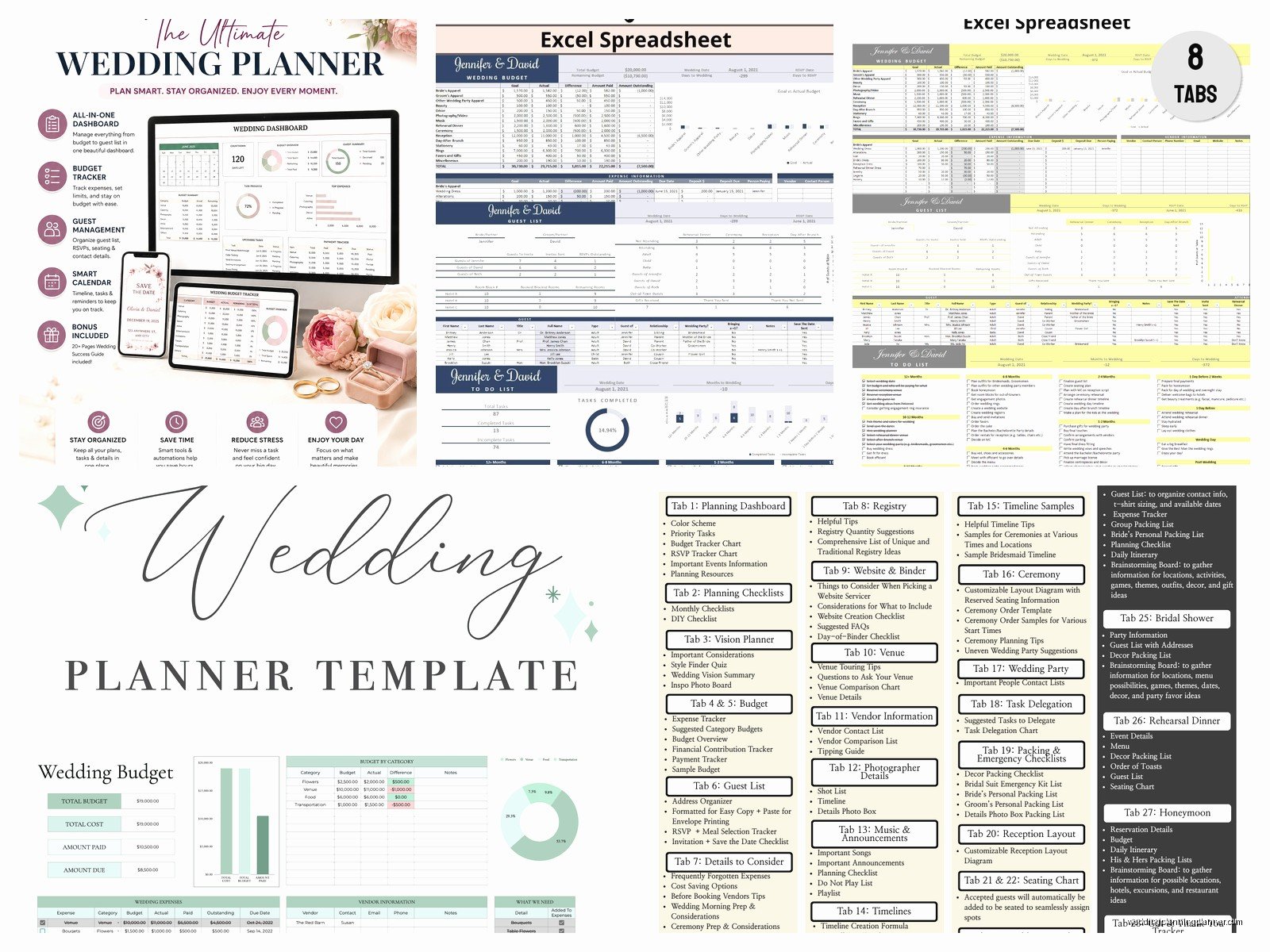 Wedding Planning Spreadsheet Template: Free Download Files