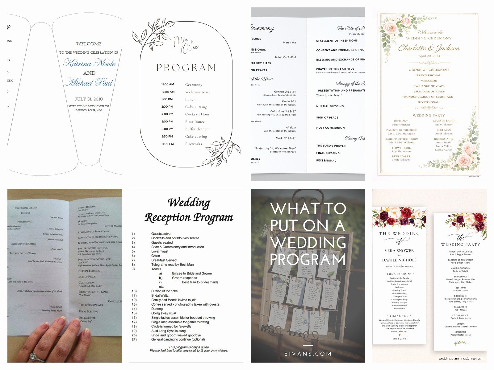 Wedding Program Template: Free Download Files