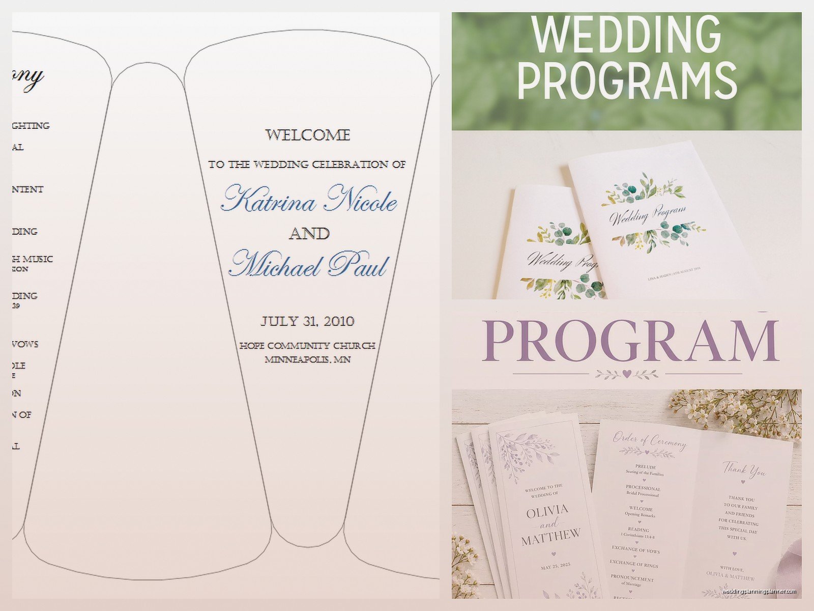 Wedding Program Template Free: Free Download Files