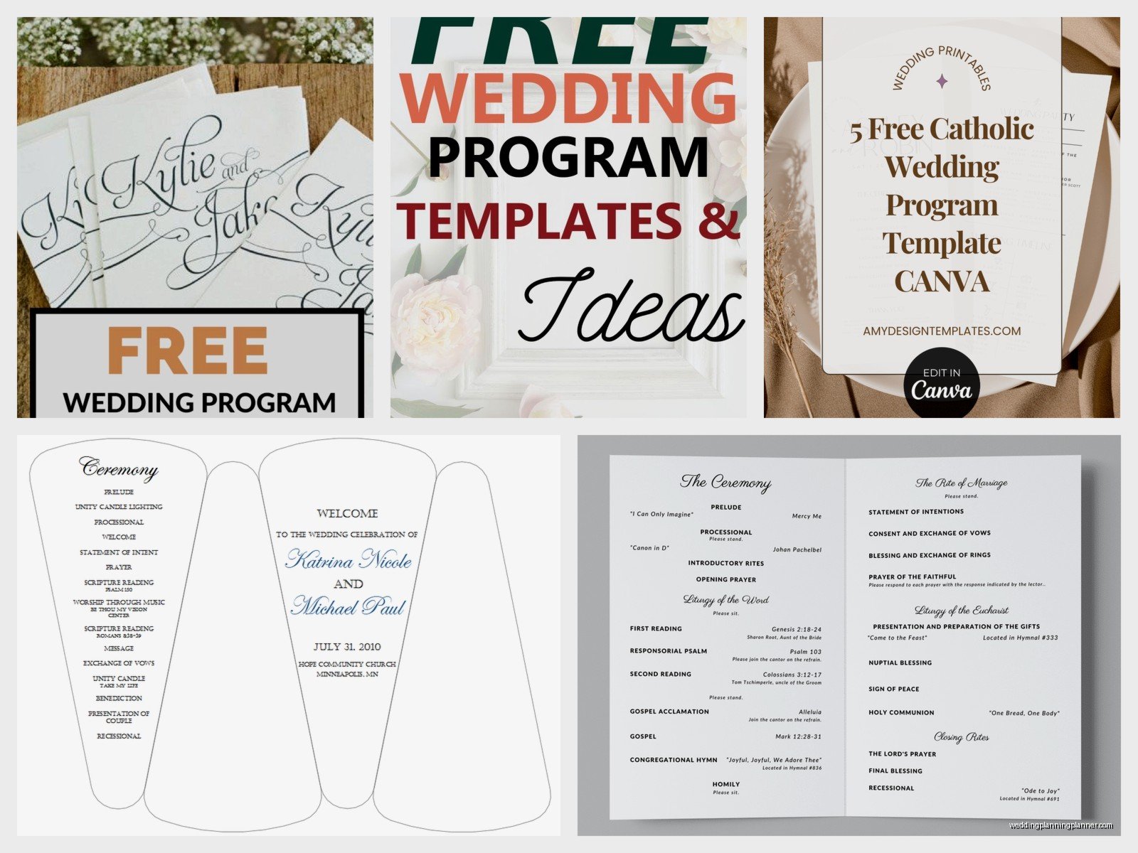 Wedding Program Template Free: Free Download Files