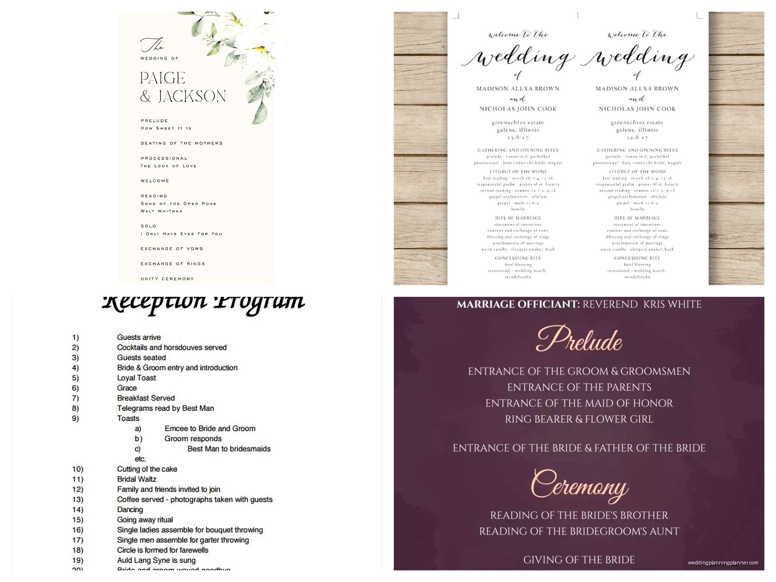 Wedding Program Template Google Docs: Free Download Files