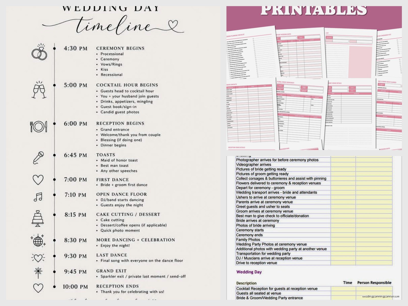 Wedding Schedule Template Free: Free Download Files