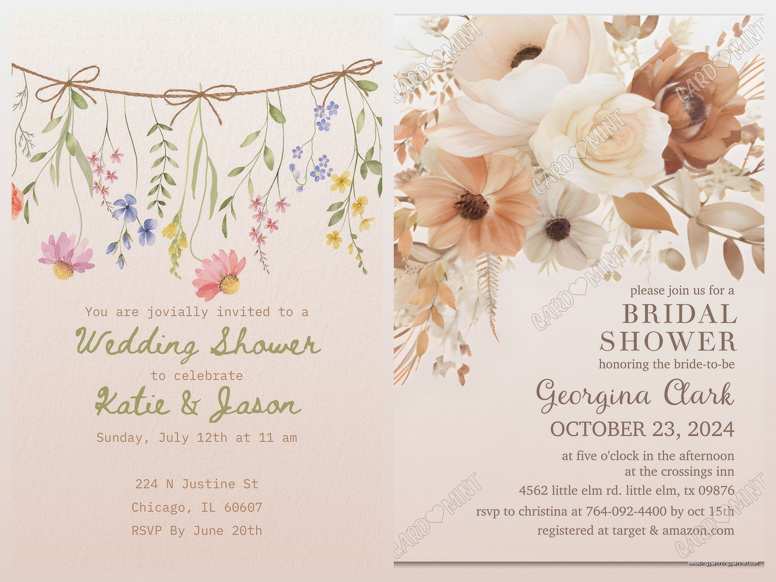 Wedding Shower Templates: Free Download Files