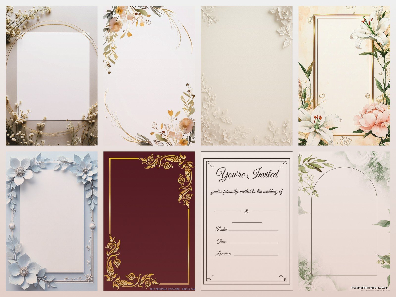 Blank Wedding Invitation Card: Design & Ordering Guide