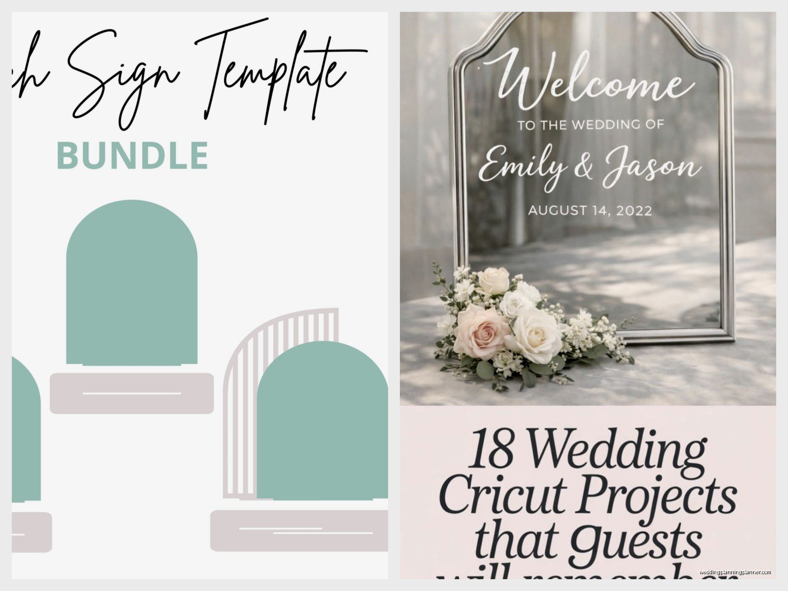 Cricut Wedding Sign Templates: Free Download Files