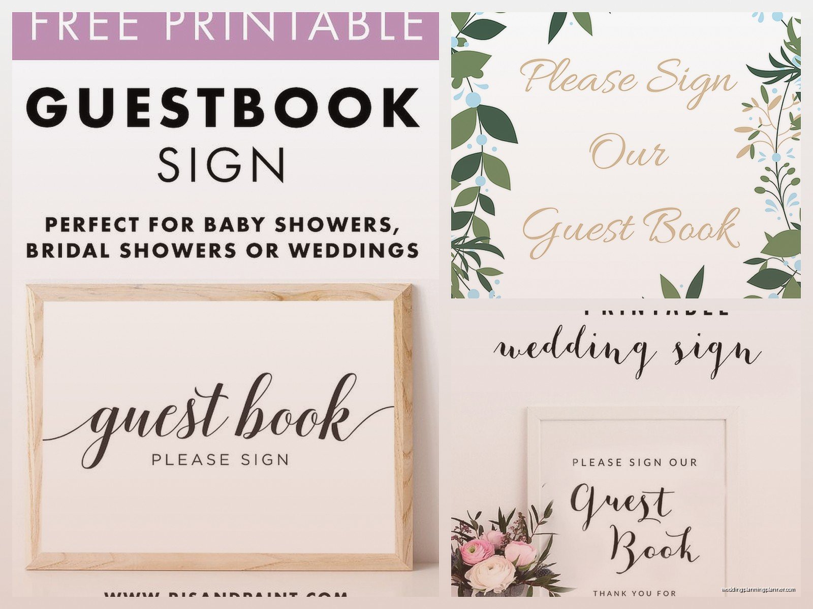 Free Printable Guest Book Sign Template: Free Download Files