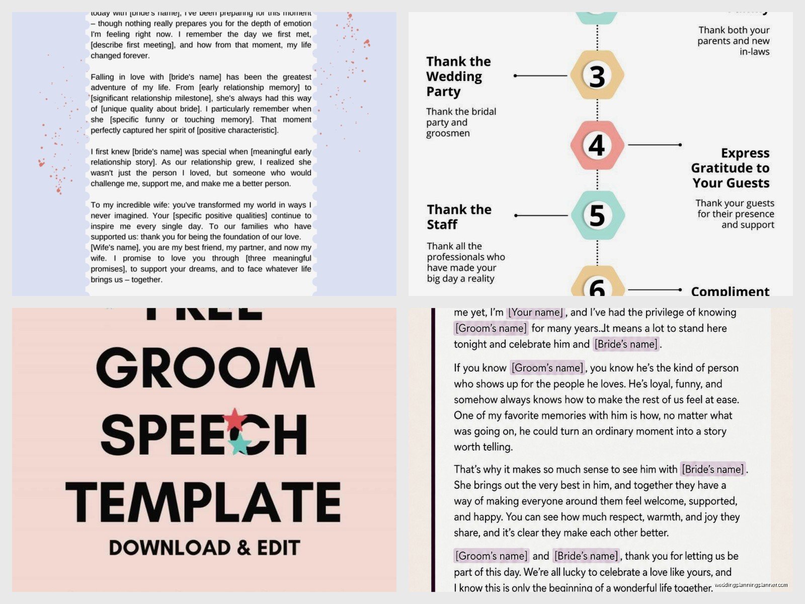 Groom Wedding Speech Template: Free Download Files