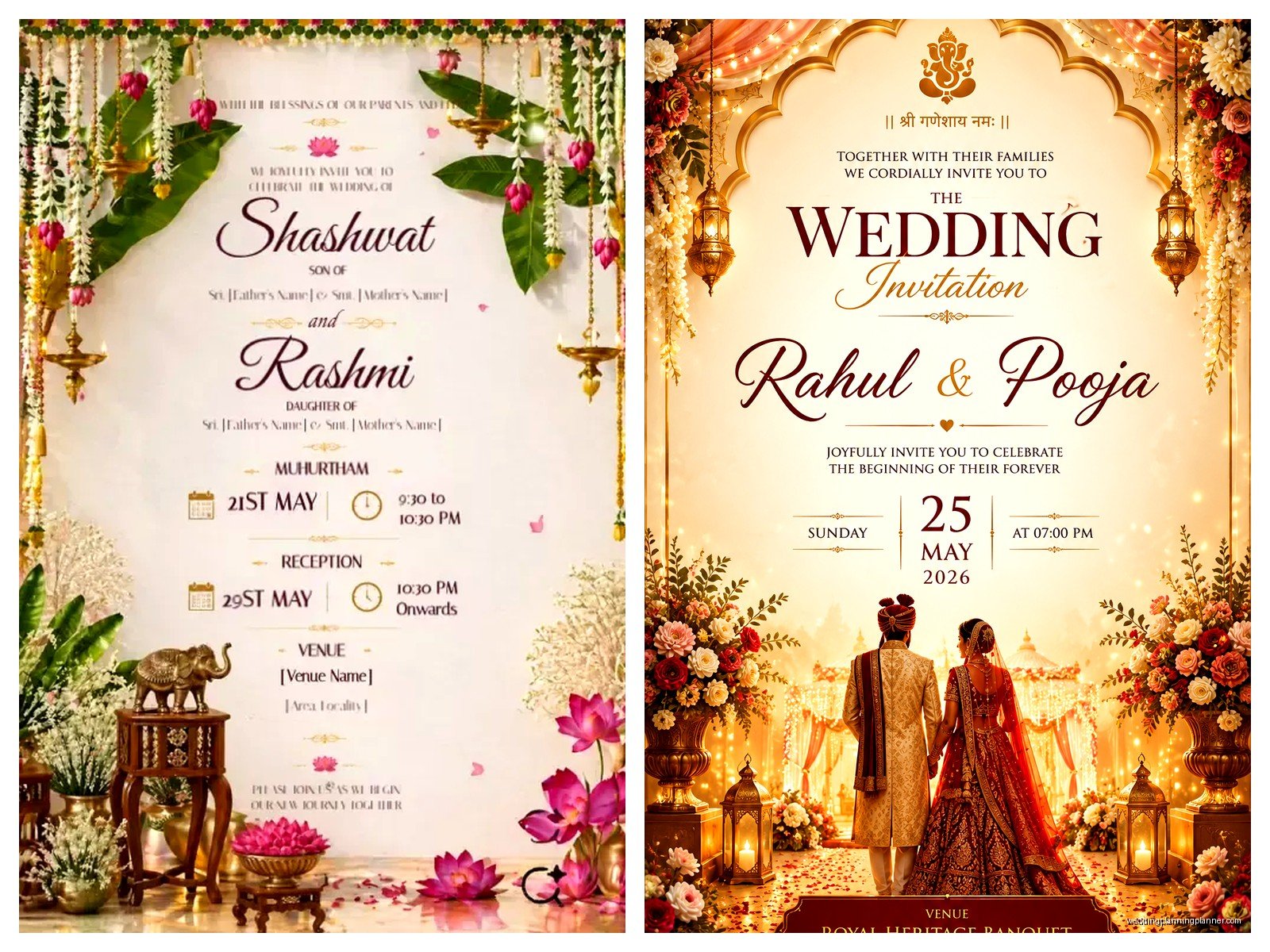 Indian Wedding Card Template Free: Free Download Files