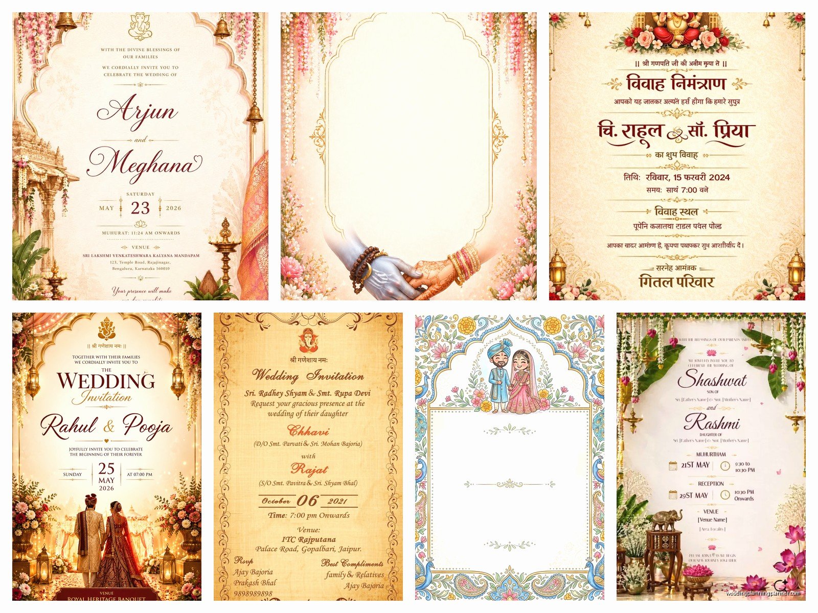 Indian Wedding Card Template Free: Free Download Files