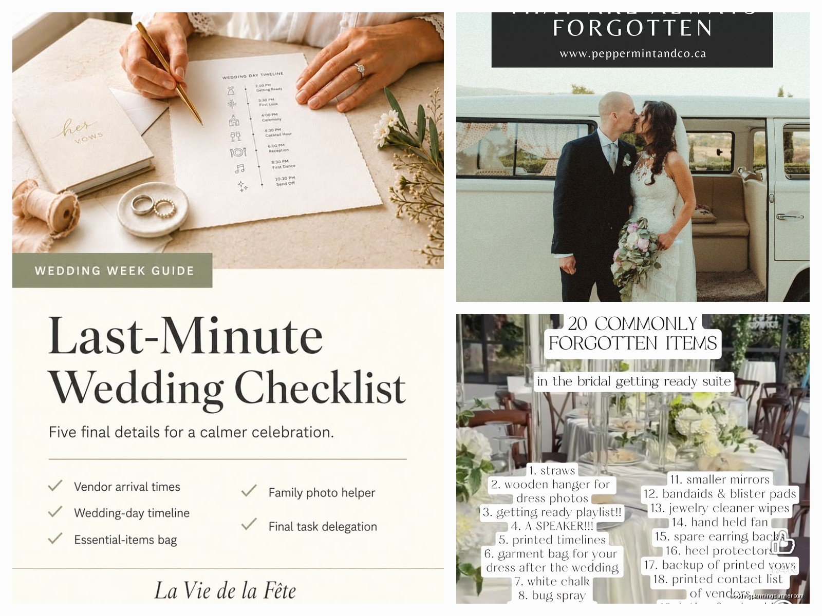 Last Minute Wedding Details: Complete Guide