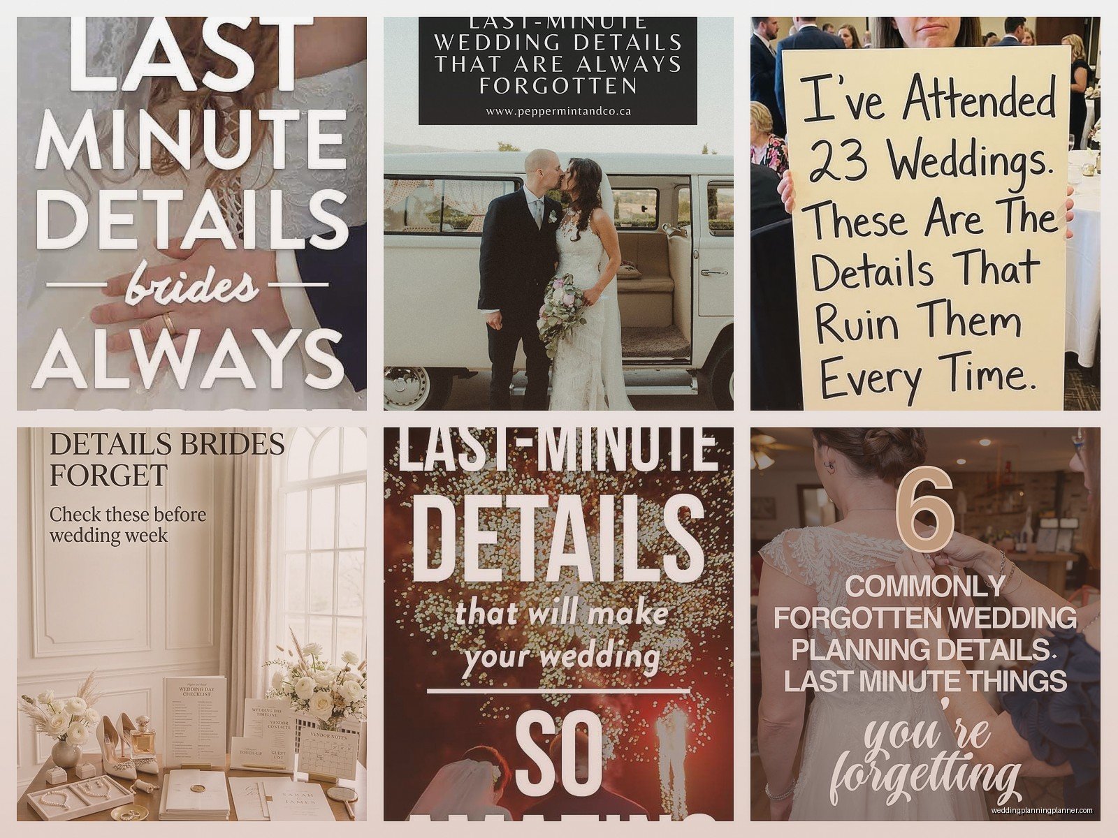 Last Minute Wedding Details: Complete Guide