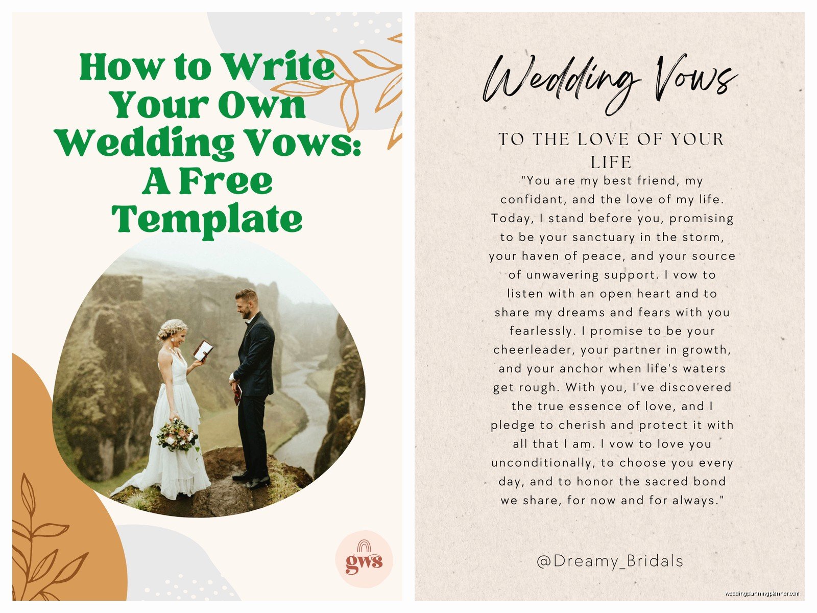 Marriage Vows Template: Free Download Files