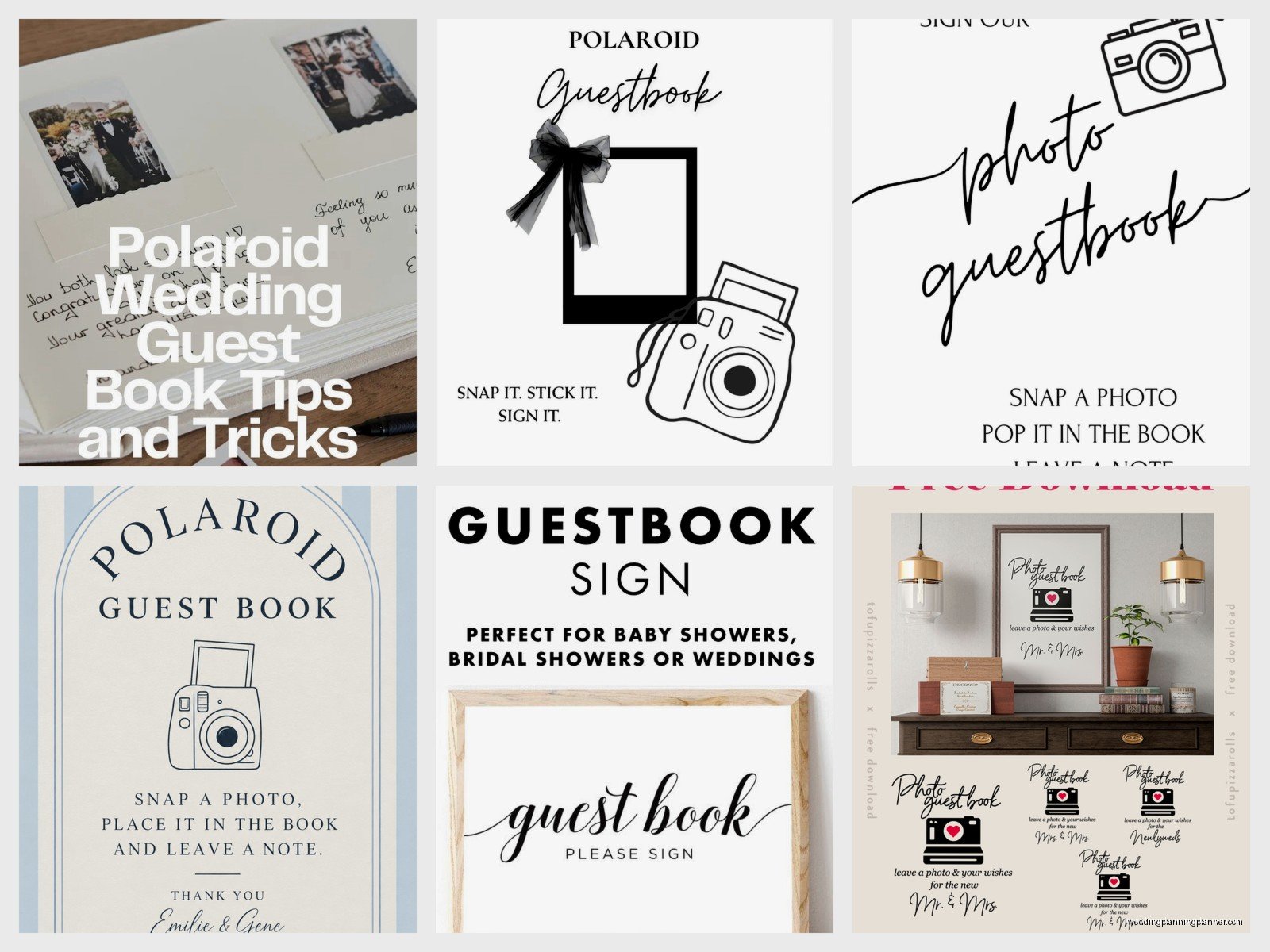 Polaroid Guest Book Sign Printable Free: Complete Guide