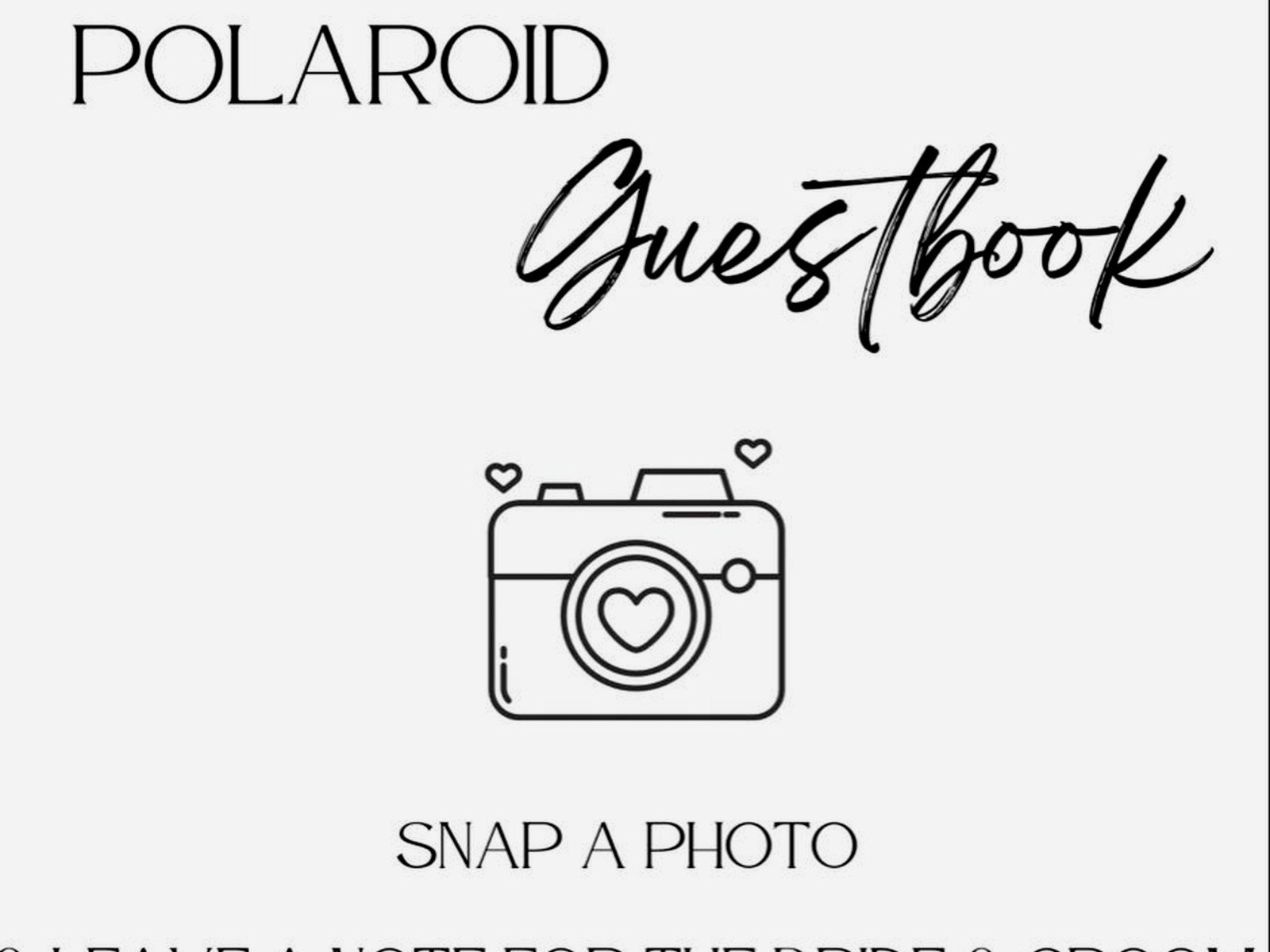 Polaroid Guest Book Sign Printable Free: Complete Guide