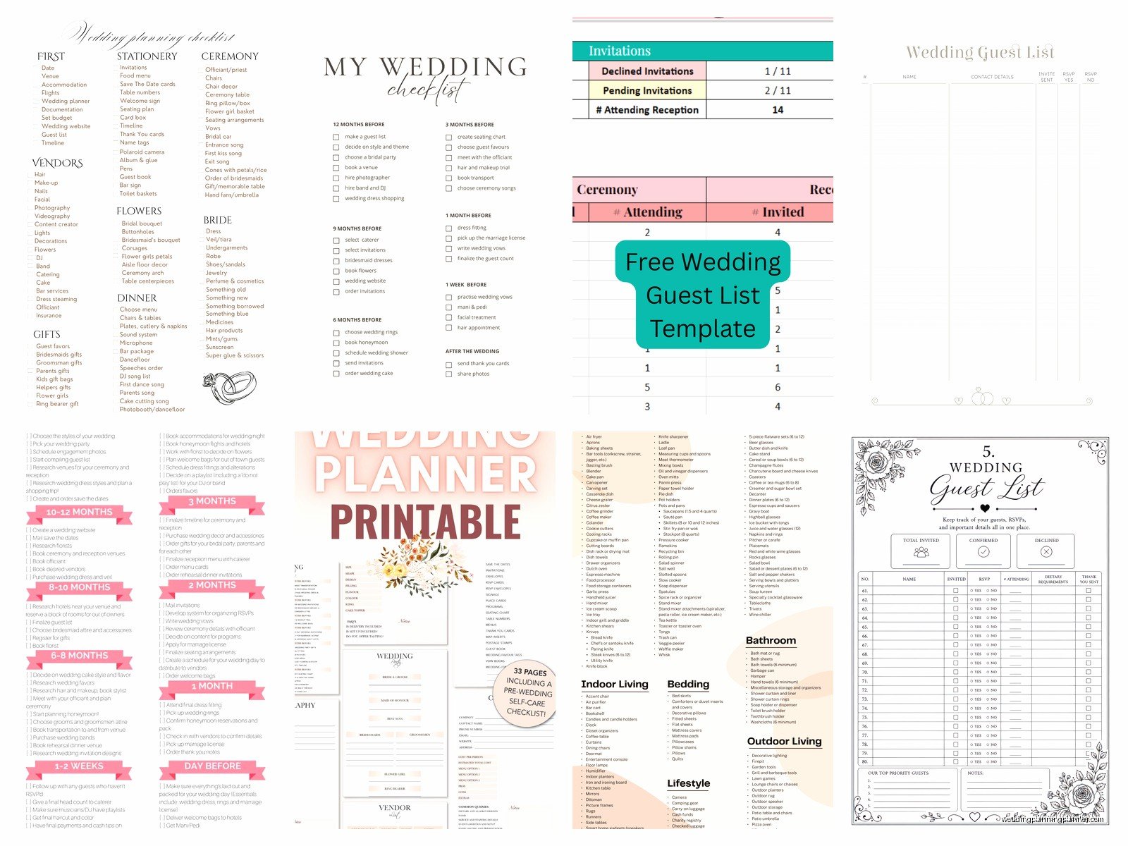 Printable Wedding List: Complete Guide
