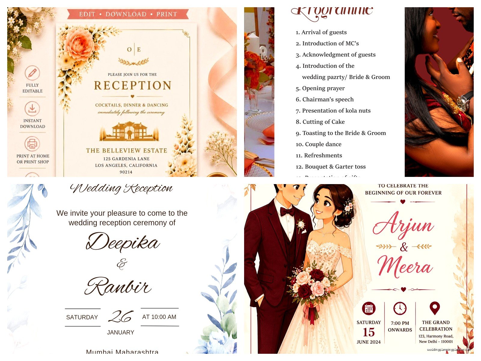 Reception Template: Free Download Files