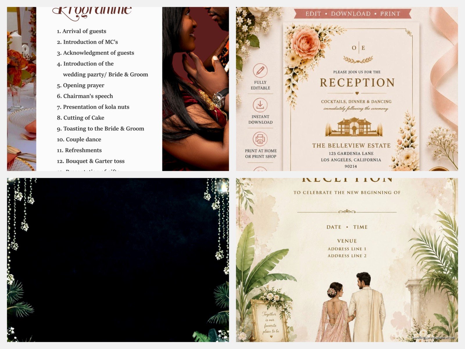 Reception Template: Free Download Files