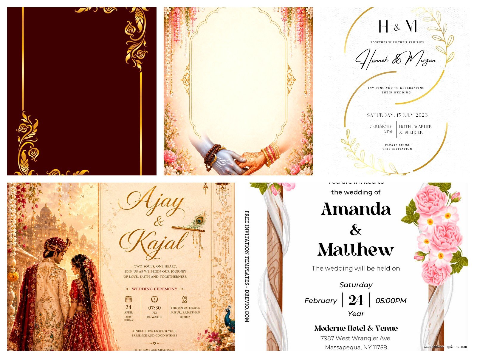 Wedding Card Design Template: Free Download Files