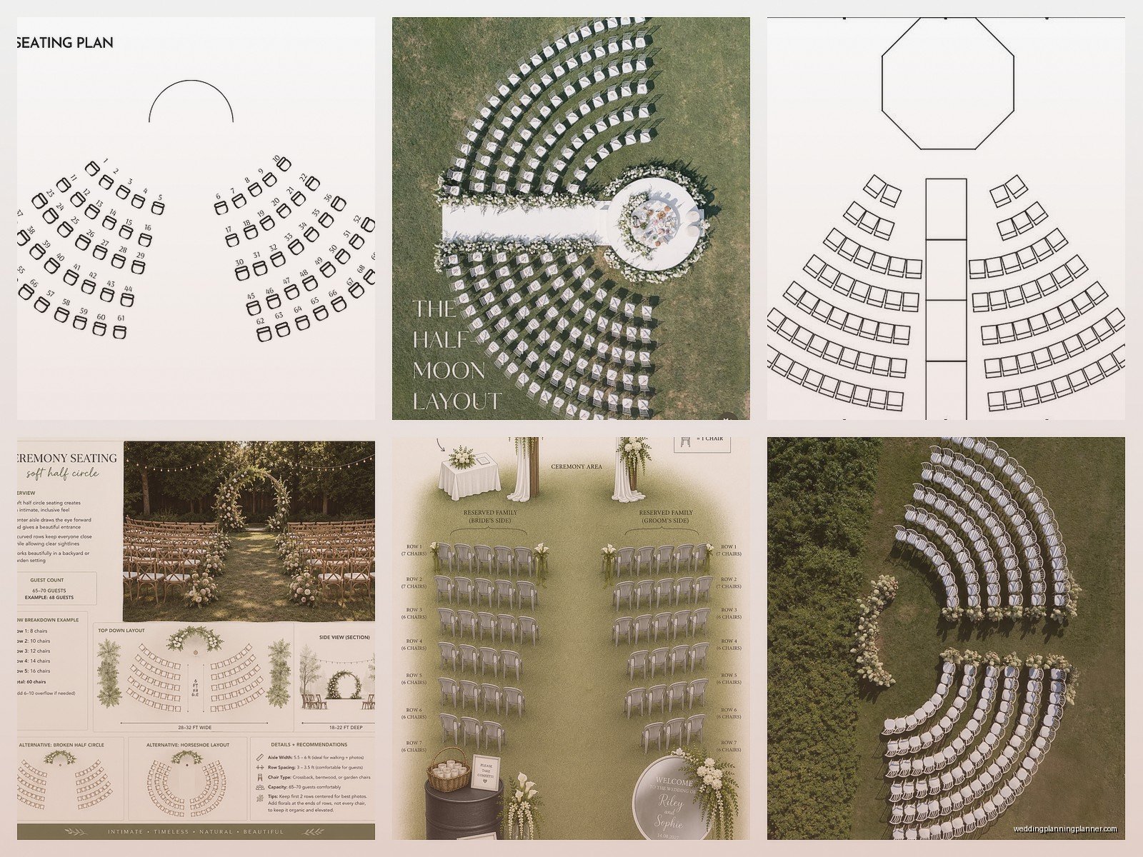 Wedding Ceremony Chair Layout Template: Free Download Files
