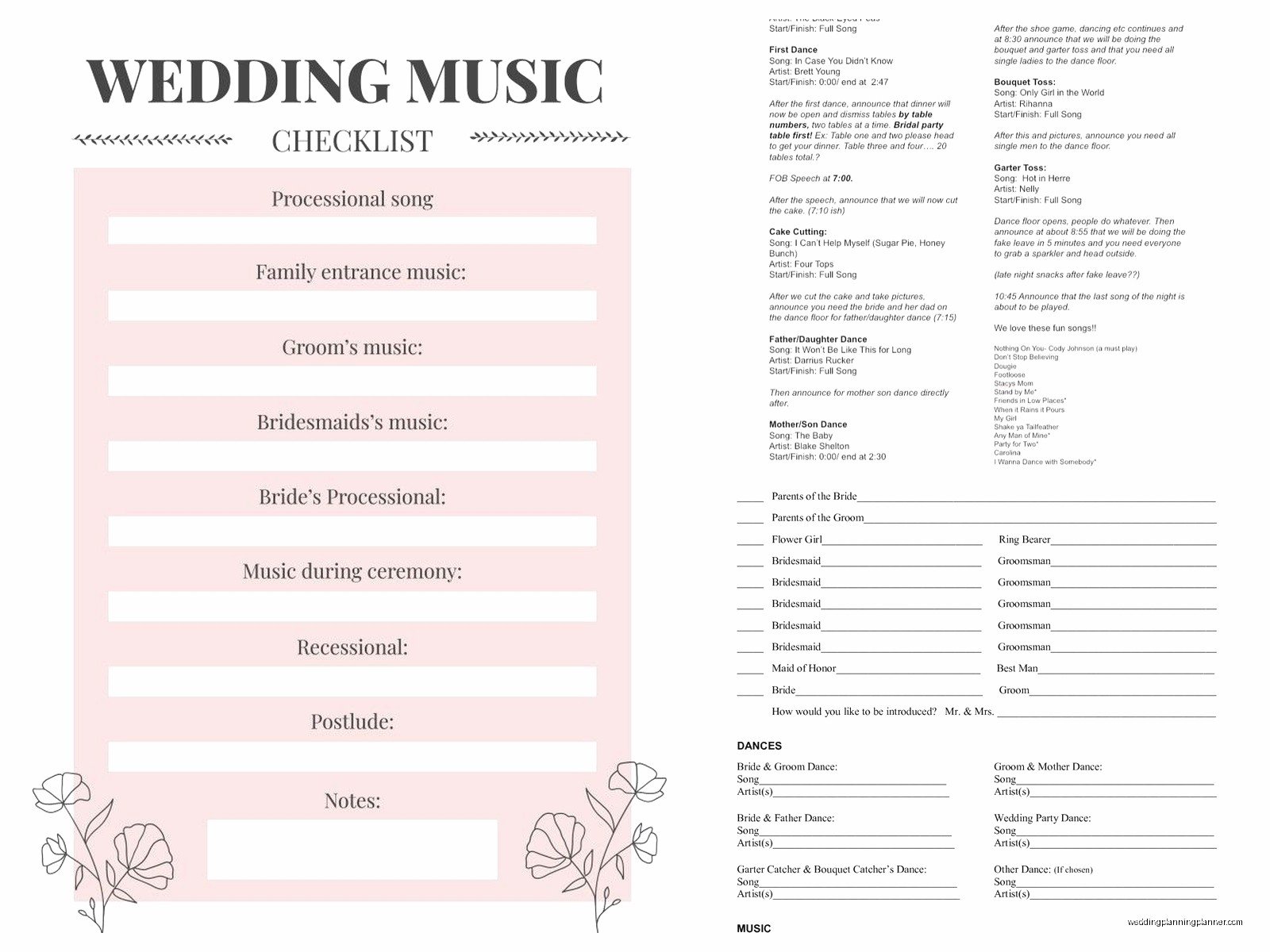 Wedding Dj Song List Template: Free Download Files
