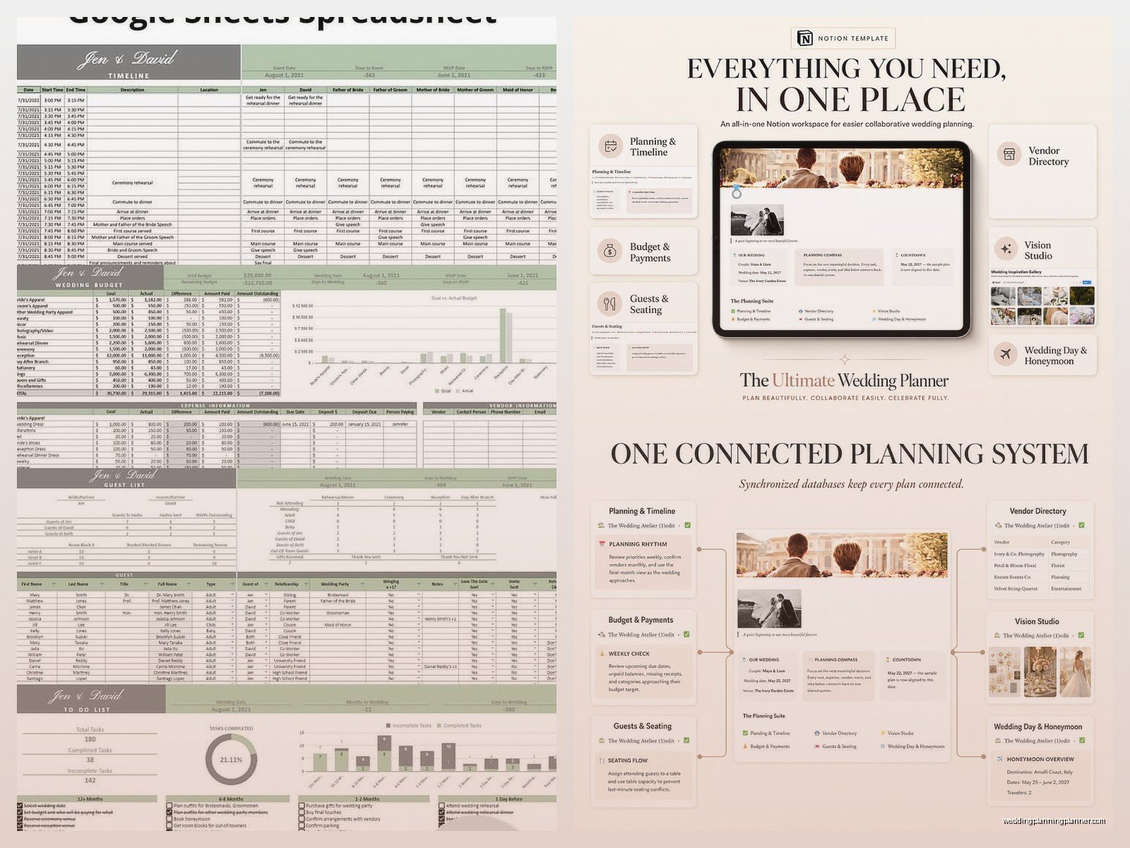 Wedding Planning Notion Template: Free Download Files