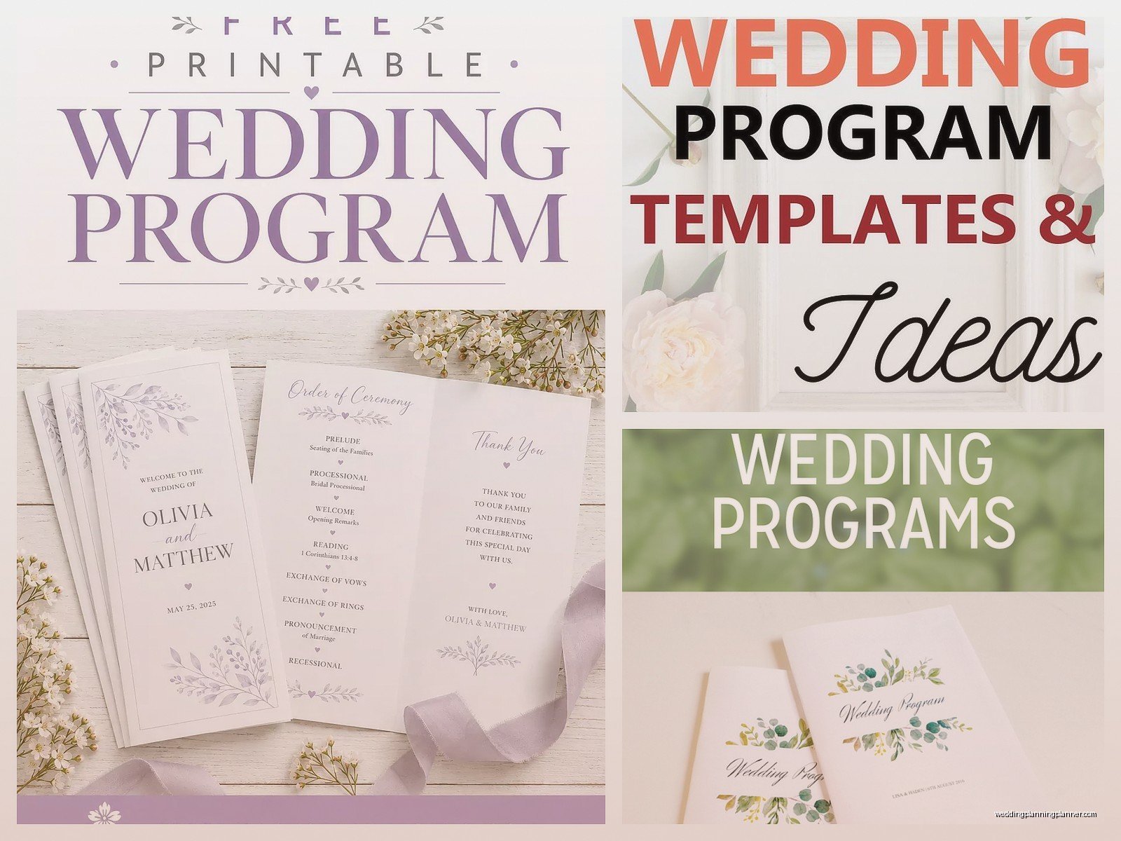 Wedding Reception Program Template Free: Free Download Files
