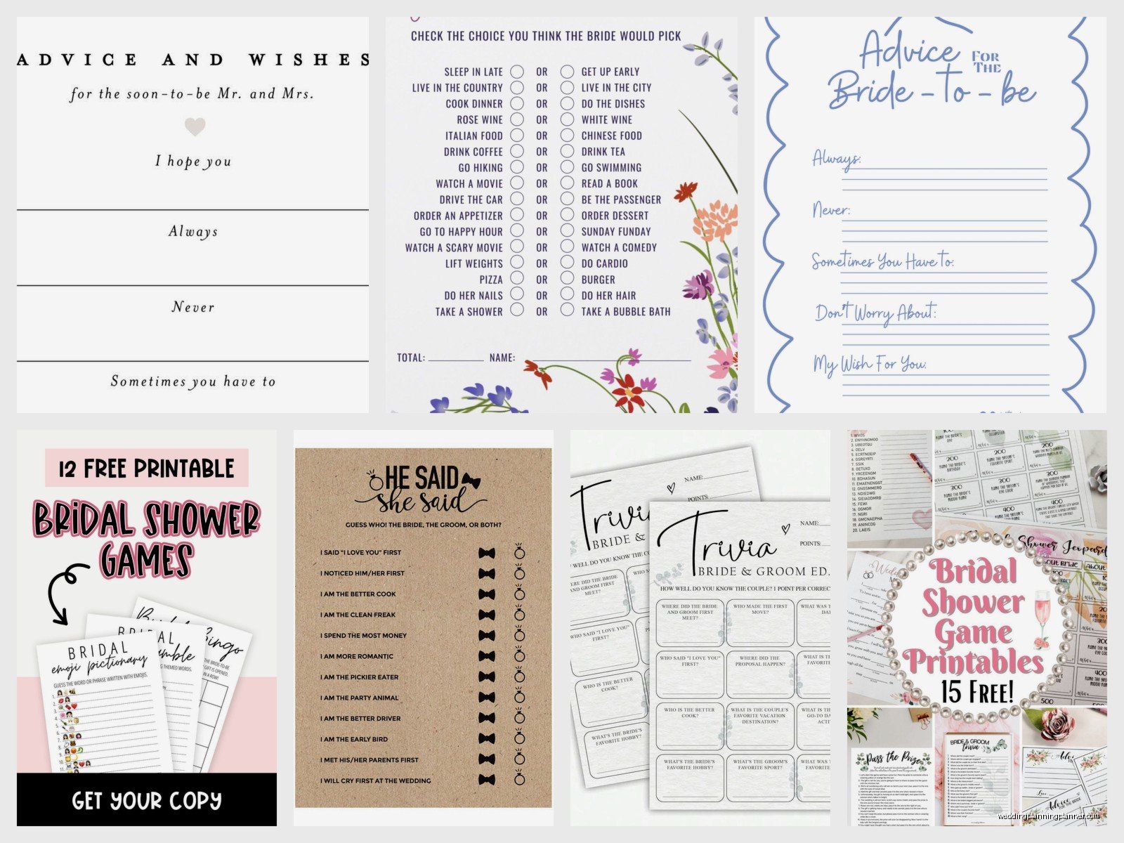 Wedding Shower Printables: Complete Guide