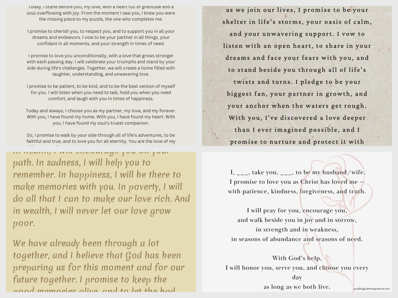 Wedding Vows For Him Template: Free Download Files