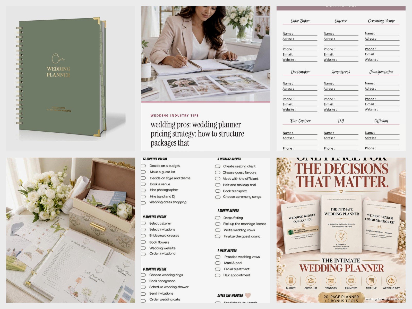 A Practical Wedding Planner: Professional Services Guide