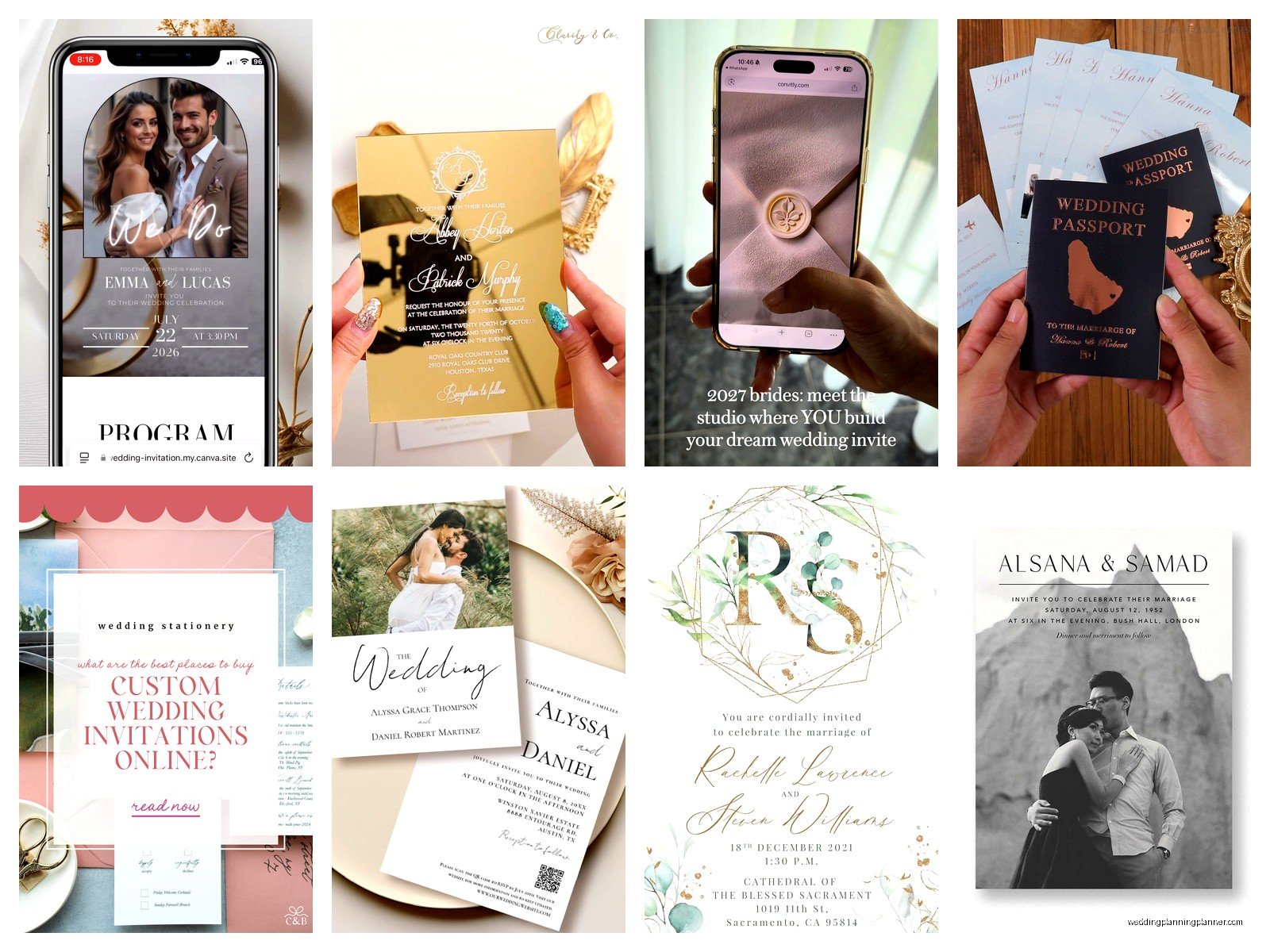 Custom Wedding Invitations Online: Personalized Design Sites