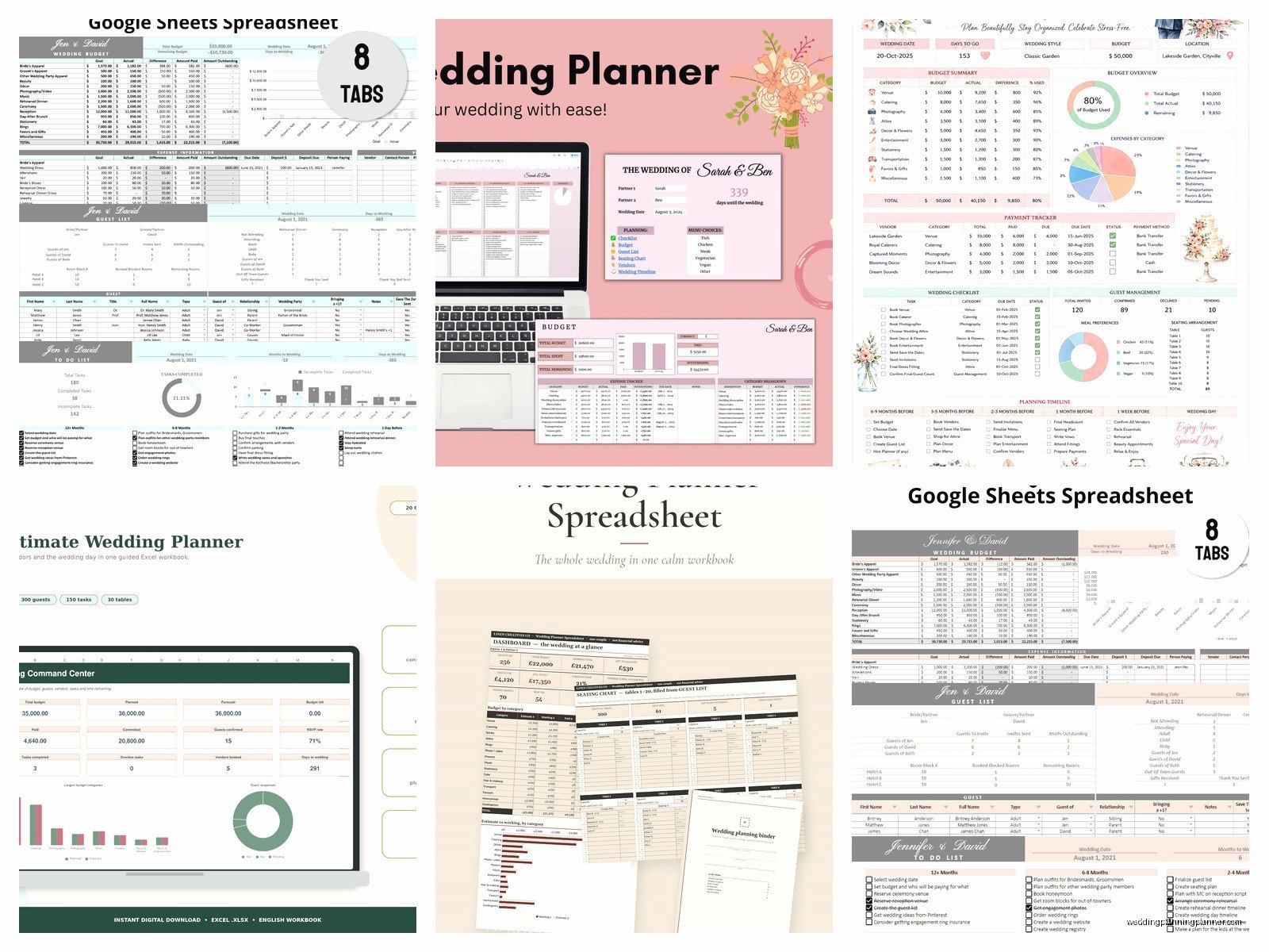 Google Sheets Wedding Planner: Professional Services Guide