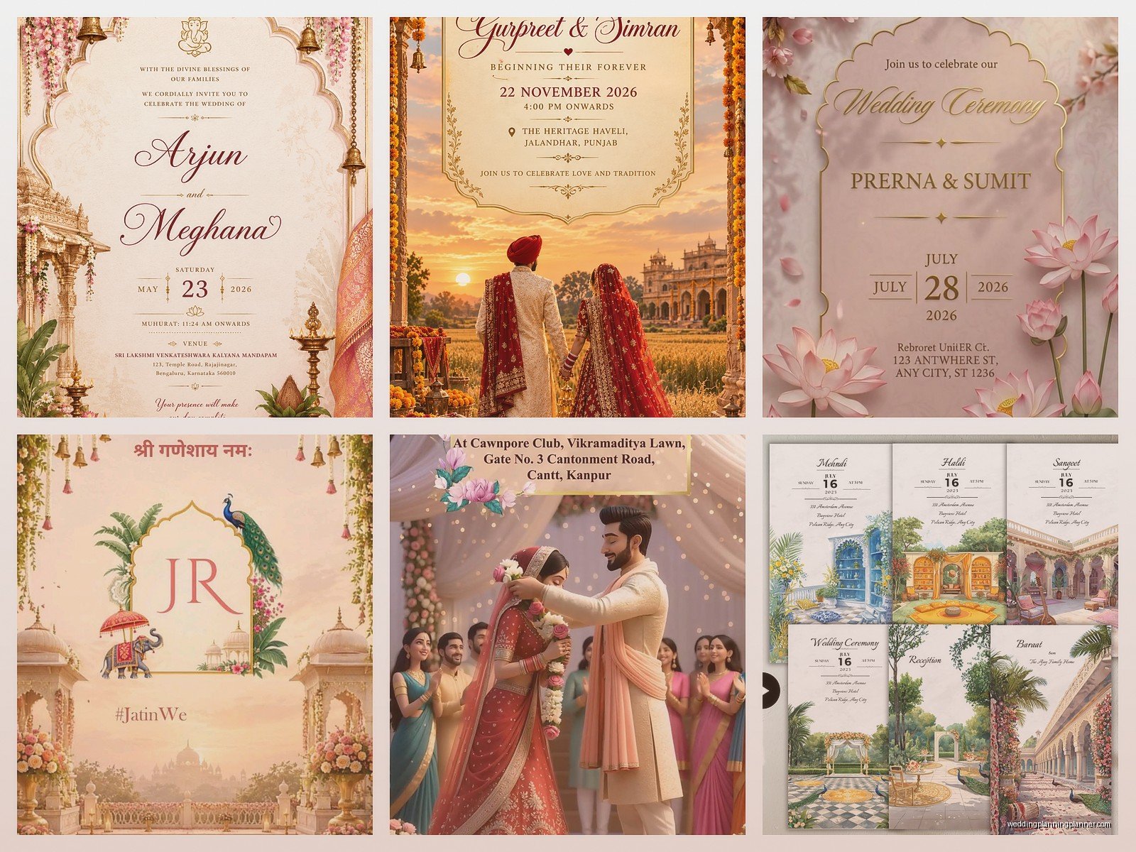 Indian Wedding Invitations Online: Traditional Digital Order