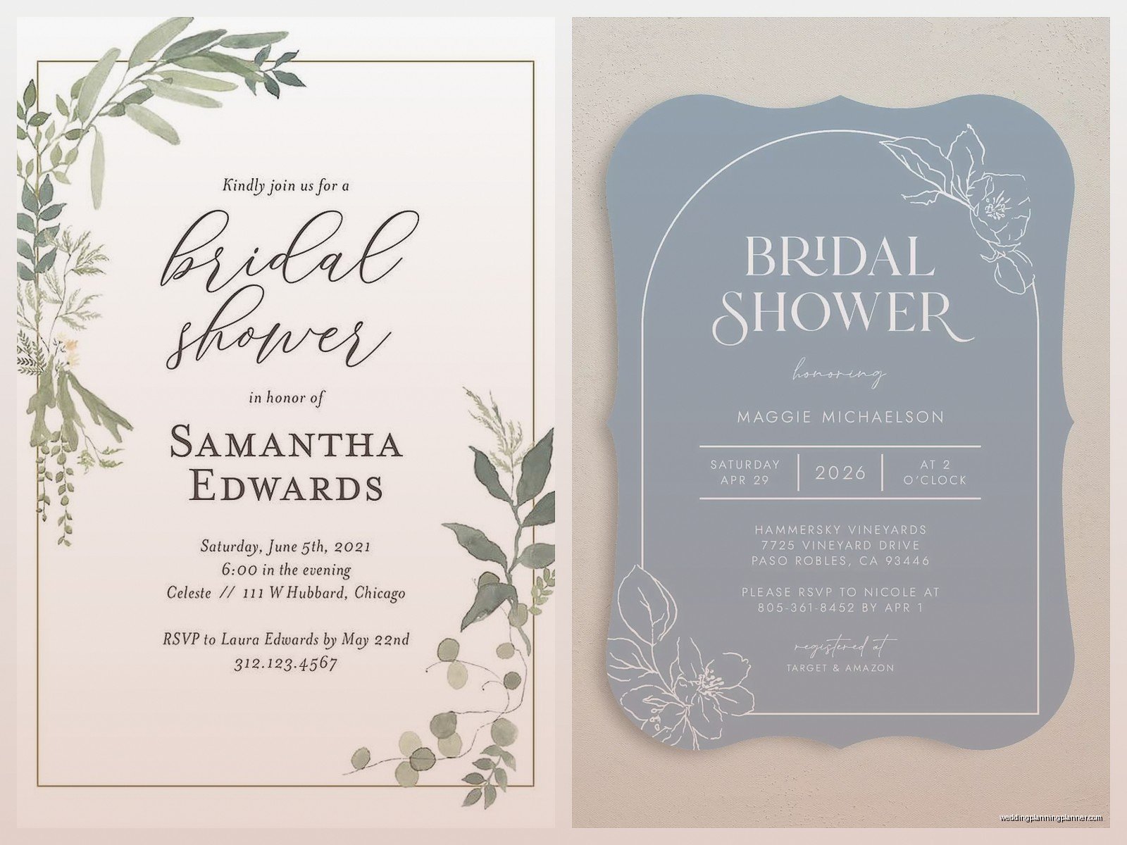 Inexpensive Bridal Shower Invitations: Budget Party Cards