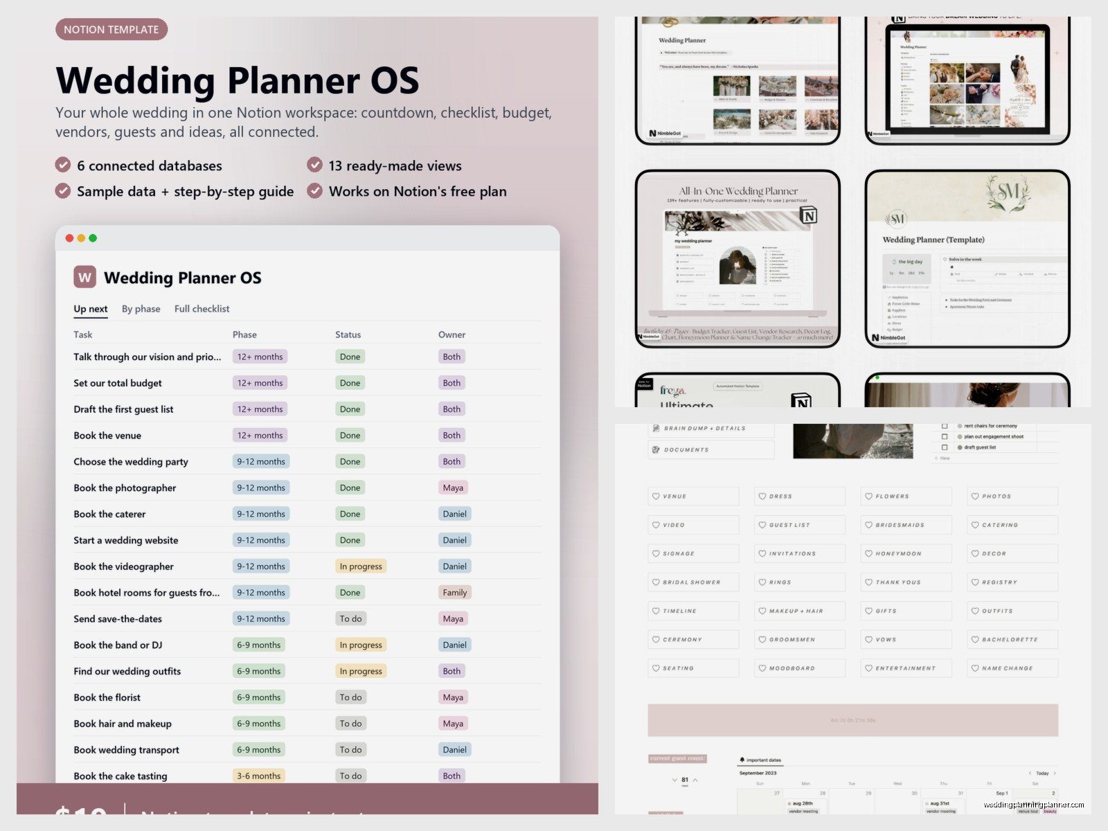 Notion Wedding Planner: Professional Services Guide