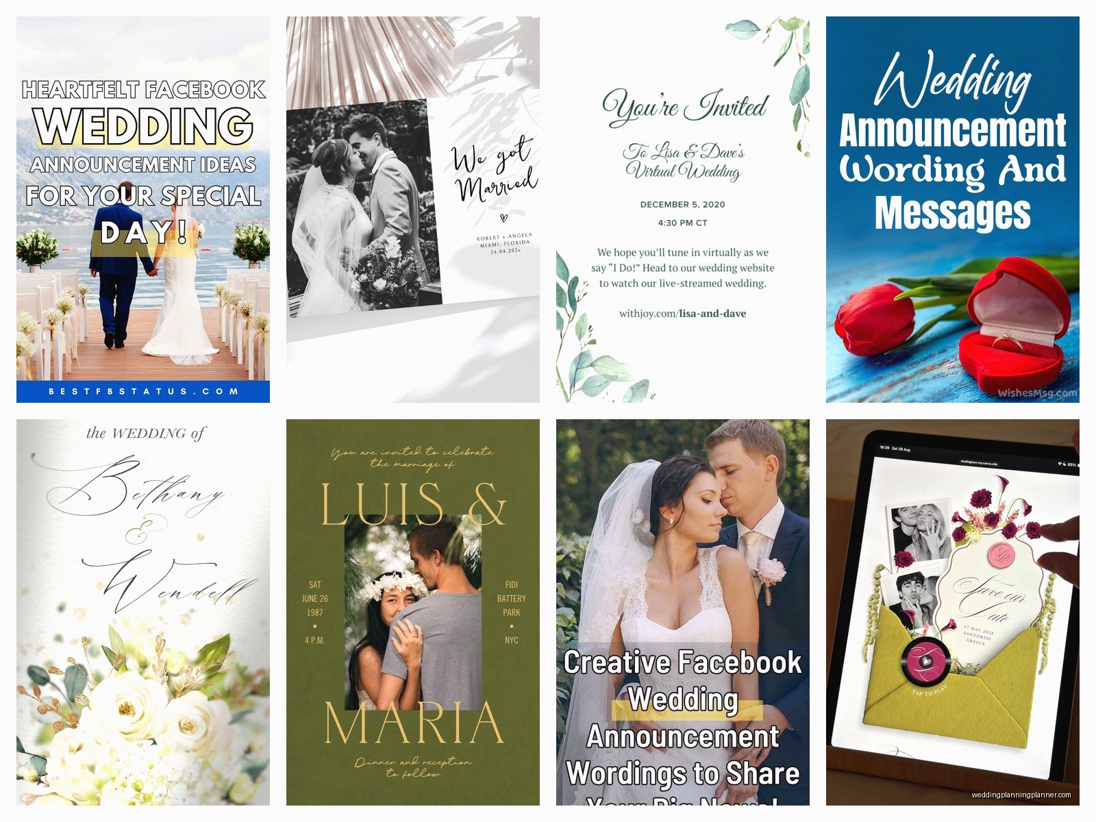 Wedding Announcements Online: Digital Post-Wedding Cards