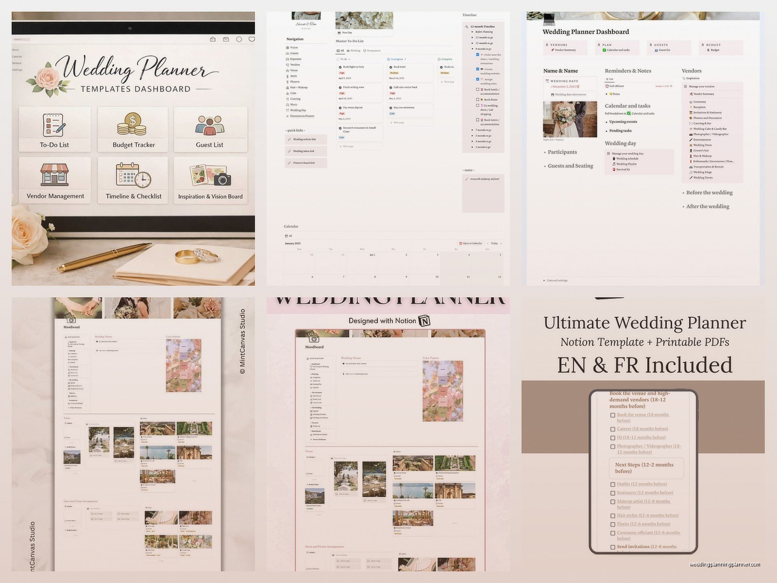 Wedding Planner Notion: Professional Services Guide