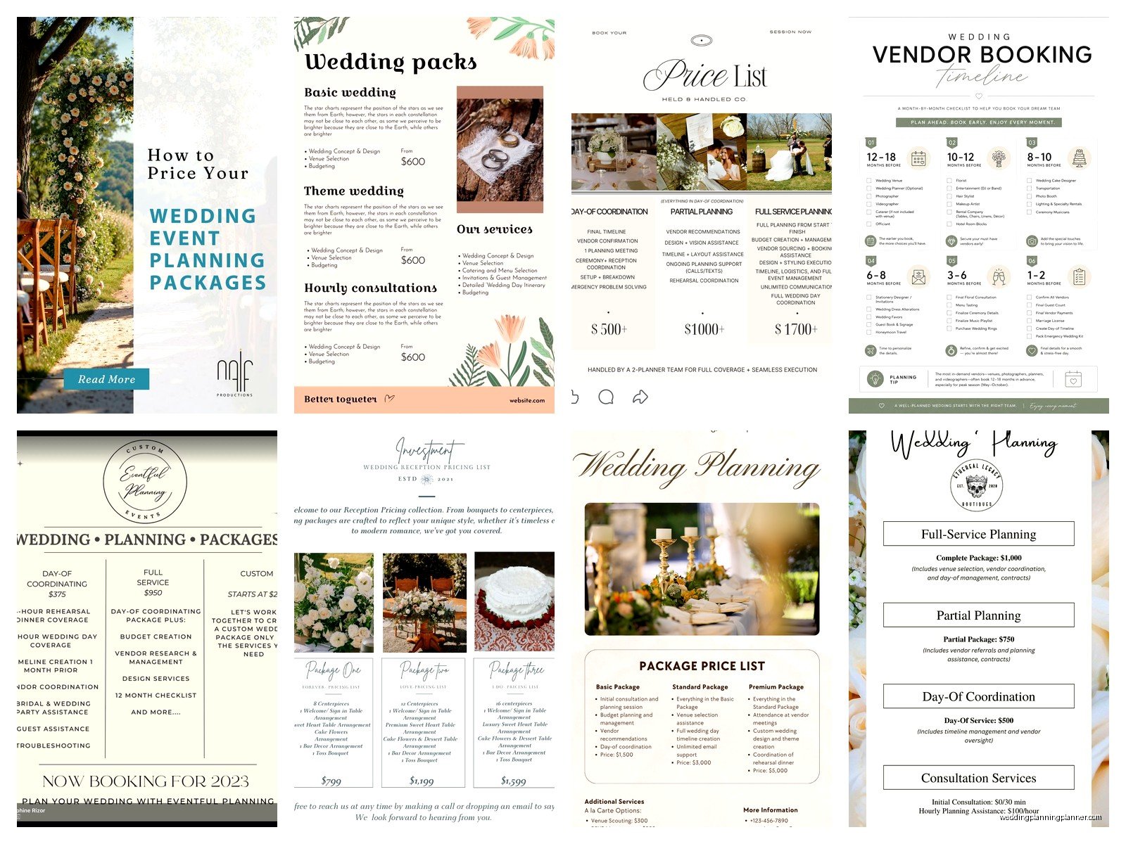 Wedding Planning Packages and Prices: Service Cost Guide