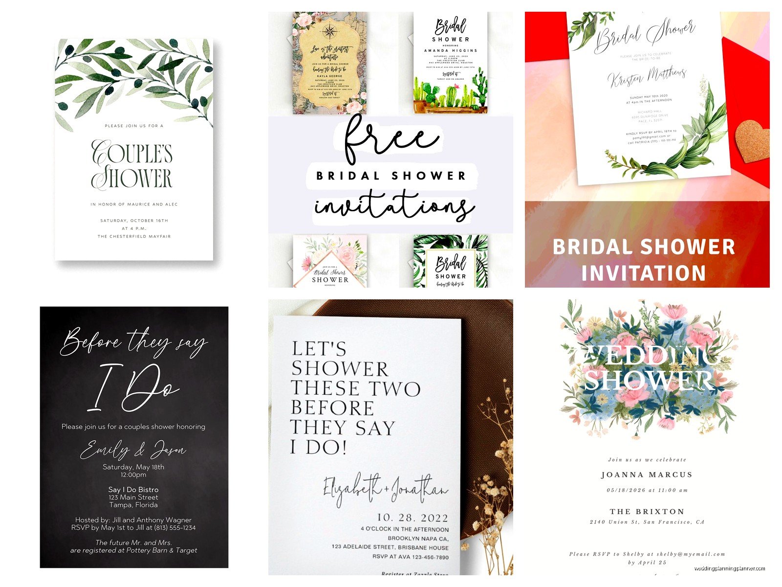 Wedding Shower Invitations Online: Digital Design & Order